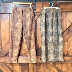 HanaLori snakeskin pants and skirt bundle